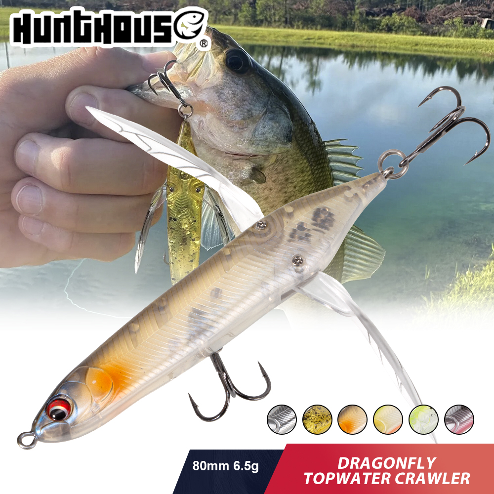Fishing Lure Buzzbait - Hunthouse Floating Topwater Dragonfly Crawler Pencil