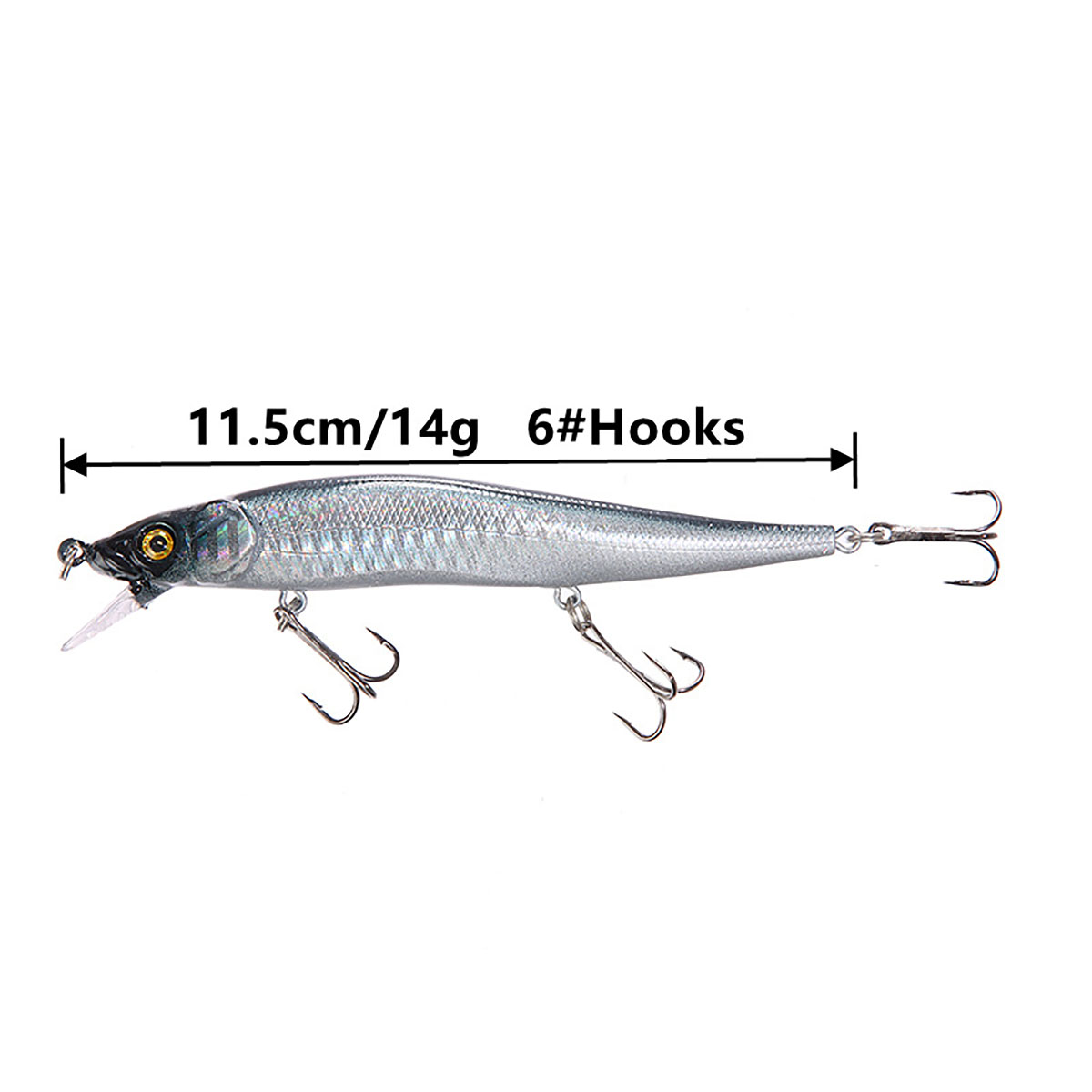 1/5PCS 115mm 14g Minnow Fishin - Fishing Lure Crankbait recension och pris