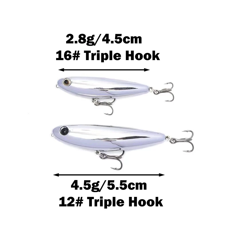 New 4.5g Mini Wobblers Pencil  - Fishing Lure Soft Plastic recension och pris
