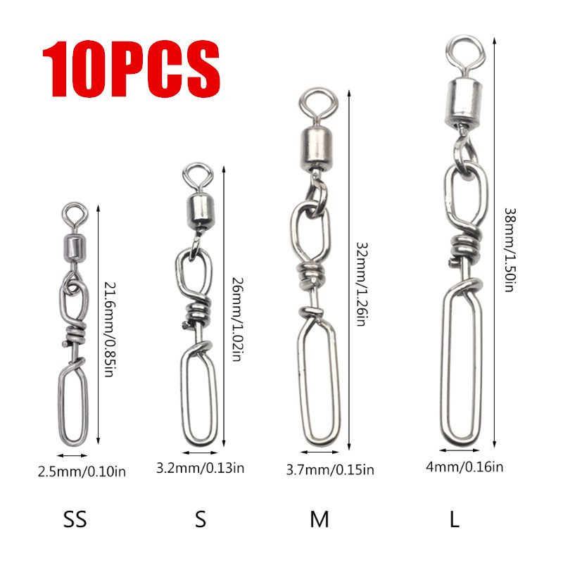 10Pcs Stainless Steel Quick Sn - Fishing Lure Making Kit recension och pris