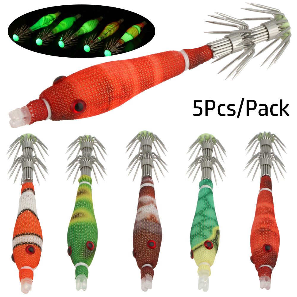 5pcs 60mm 3.3g Mini Squid Tata - Fishing Lure Buzzbait recension och pris