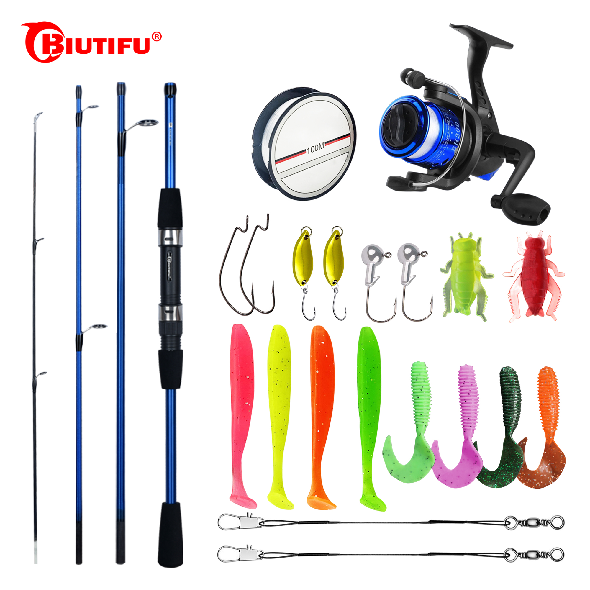 BIUTIFU Spinning Fishing Rod S - Fishing Lure Swimbait recension och pris